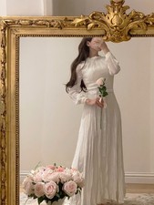 vintage white wedding dress