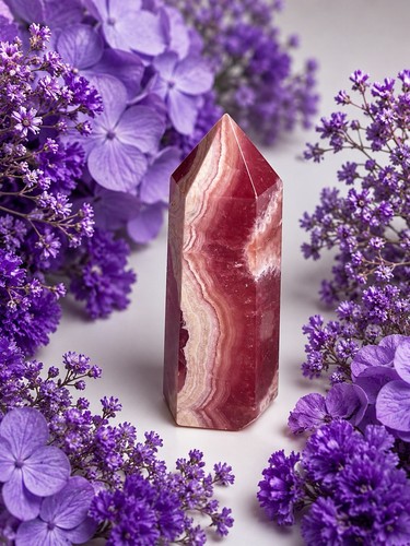 Pink lacey rhodochrosite - pink,