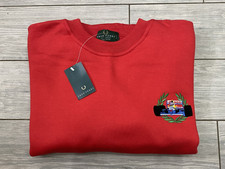 MENS VINTAGE FRED PERRY MADE IN ENGLAND NIGEL MANSELL SWEATSHIRT, SIZE 2XL