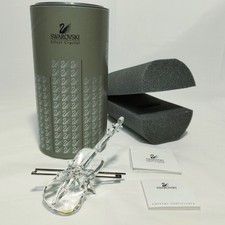 SWAROVSKI Crystal Violin with Bow & Stand 203056 BOXED w COA RETIRED RARE