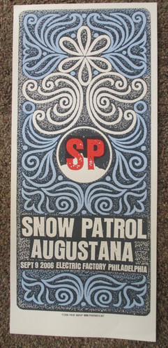 Snow patrol poster - patrol, original