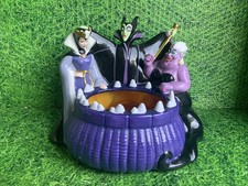 Disney Store Villains Ceramic Candy Halloween Dish Maleficent Ursula Evil Queen