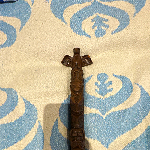 Carved wooden totem - totem, pole