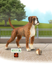 Boxer Brindle Dog Toy Model
