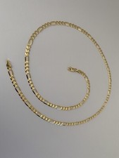 10k Yellow Gold Solid Figaro