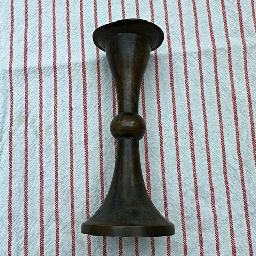 Brass candlestick holder - brass,