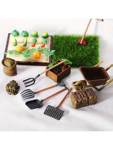 7pcs miniature garden tool set - garden,