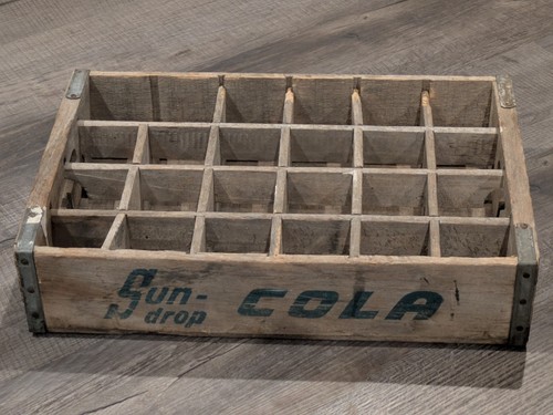 Vintage wooden soda - wooden, crate
