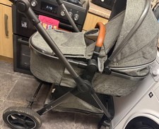 pram 3 in 1, grey, from birth