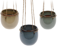 Hanging ceramic plant pot - plant,