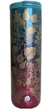 Starbucks Gold Roses Floral