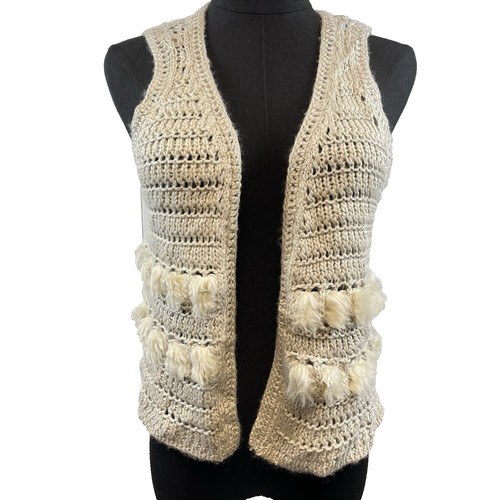 Boho crochet womens vest size - boho,