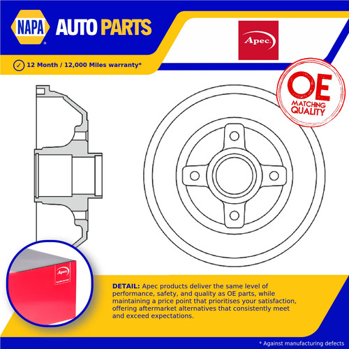 Brake drum fits vauxhall - drum,