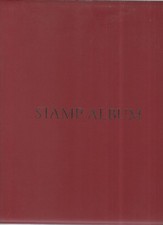 WHS Red Stamp Album multi-ring for hagners FDC pages etc No inserts