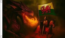 WALES DRAGON FLAG 5' x 3'