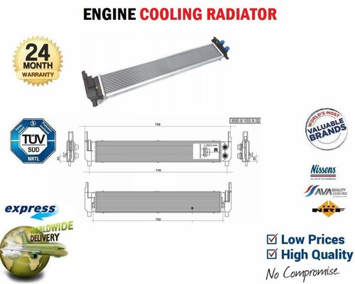 Radiator for seat leon - st, 1.6