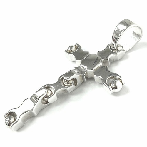 Silver cross pendant solid 925 - silver,
