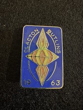 Vintage Butlins Clacton 1963 Enamel Pin Badge Great Condition WJ Dingley