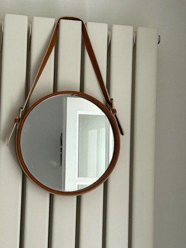 Stylish round wall mirror - wall,