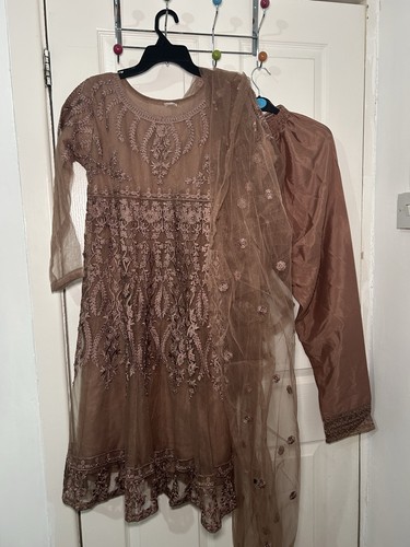 Mauve chiffon pakistani - mauve,