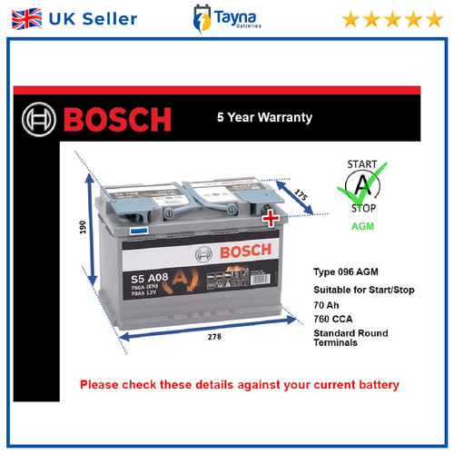 Agm car battery fits - agm,