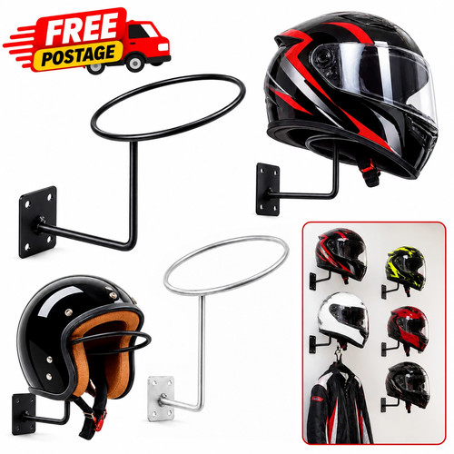 Motorcycle helmet rack wall - helmet,