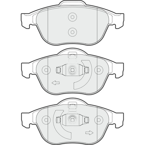 Brake pads set for renault - brake,