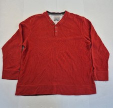 MANTARAY Sweatshirt XXXL Red Mens V-Neck Cotton Blend Jumper