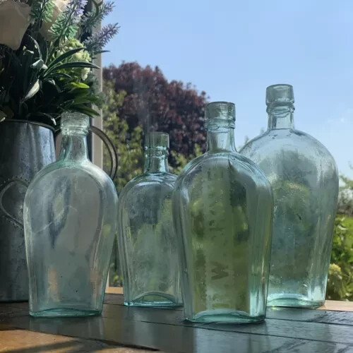 Antique vintage bottles - vintage, x