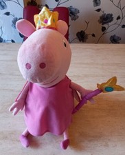 ***GIANT JUMBO PEPPA PIG FAIRY PRINCESS TY LARGE PLUSH SOFT TOY TEDDY DOLL***