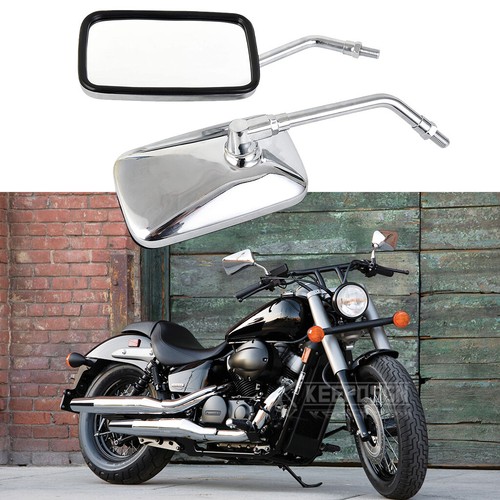 Chrome motorcycle side - side, mirrors