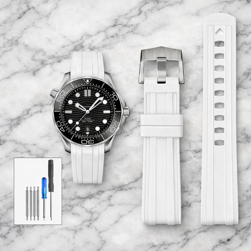 Fkm rubber strap for - fkm, omega