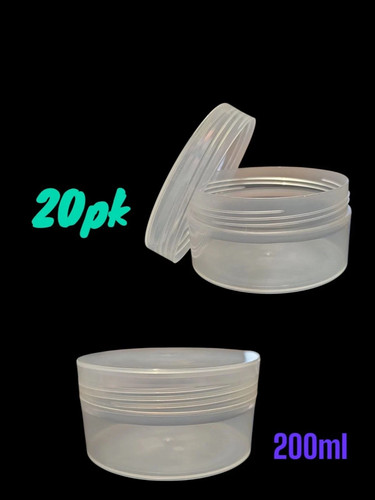 20x clear reusable pots - reusable,