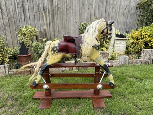 Vintage lines rocking horse - lines,