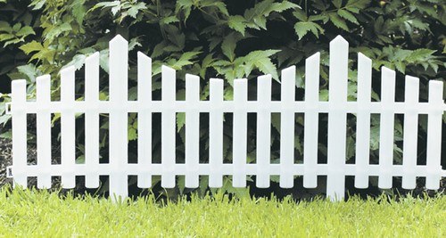 White picket fence wood effect - picket,