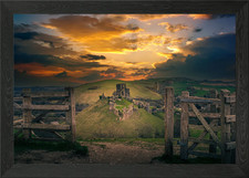 Corfe Castle Framed Wall Art