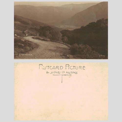 Vintage postcard borrowdale - postcard,