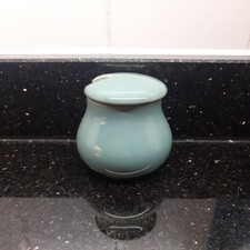 Denby "Manor Green" Mustard pot with lid
