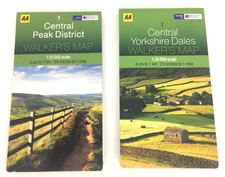 AA OS Walker's Maps Bundle of 2 Northern Various 1,7 1:25000 Scale New F1