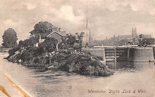 Postcard worcester diglis - ,
