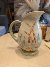 Wade Heath Art Deco Pottery Jug floral 1930s Vintage  20cm