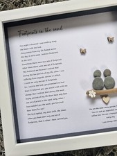 Footprints In The Sand Framed