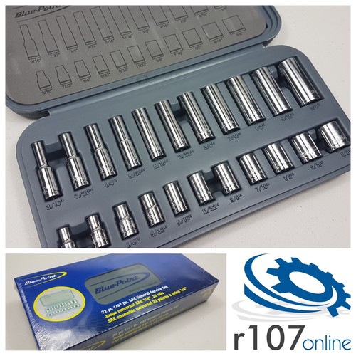 Blue point 22pc - blue, 1/4"