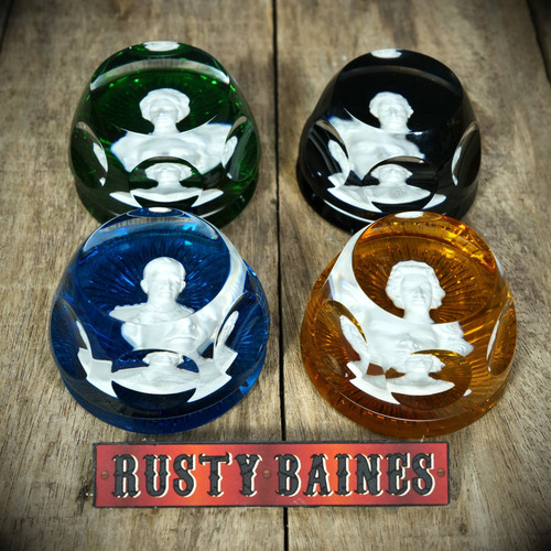 Coloured glass cameo - coloured,