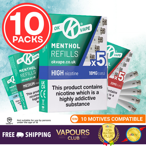 Vape menthol refills 10x - |,