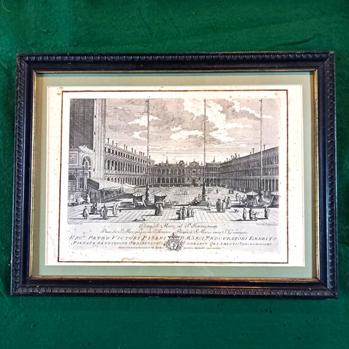 Framed engraving piazza s - framed,