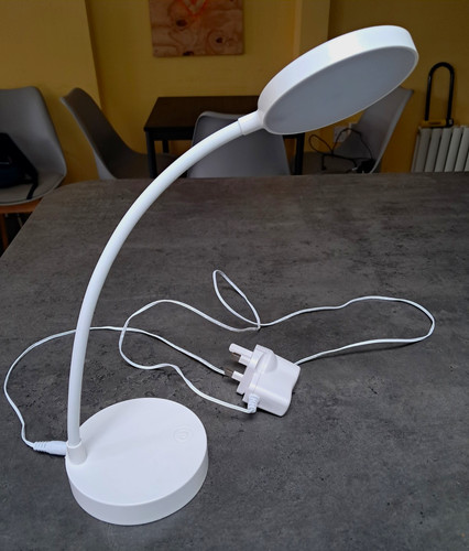 Habitat white led desk lamp - habitat,