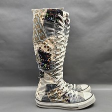 Converse Chuck Taylor All Star XXHi Womens 6 Patchwork Zip Knee High Sneakers