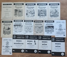 Widnes Rugby League Programmes 1960 - 1994