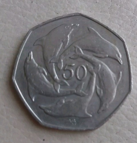 Dolphin 50p - dolphin,